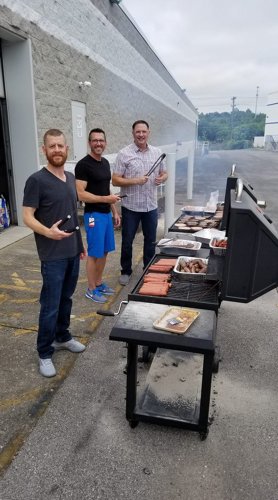 Office grilling party